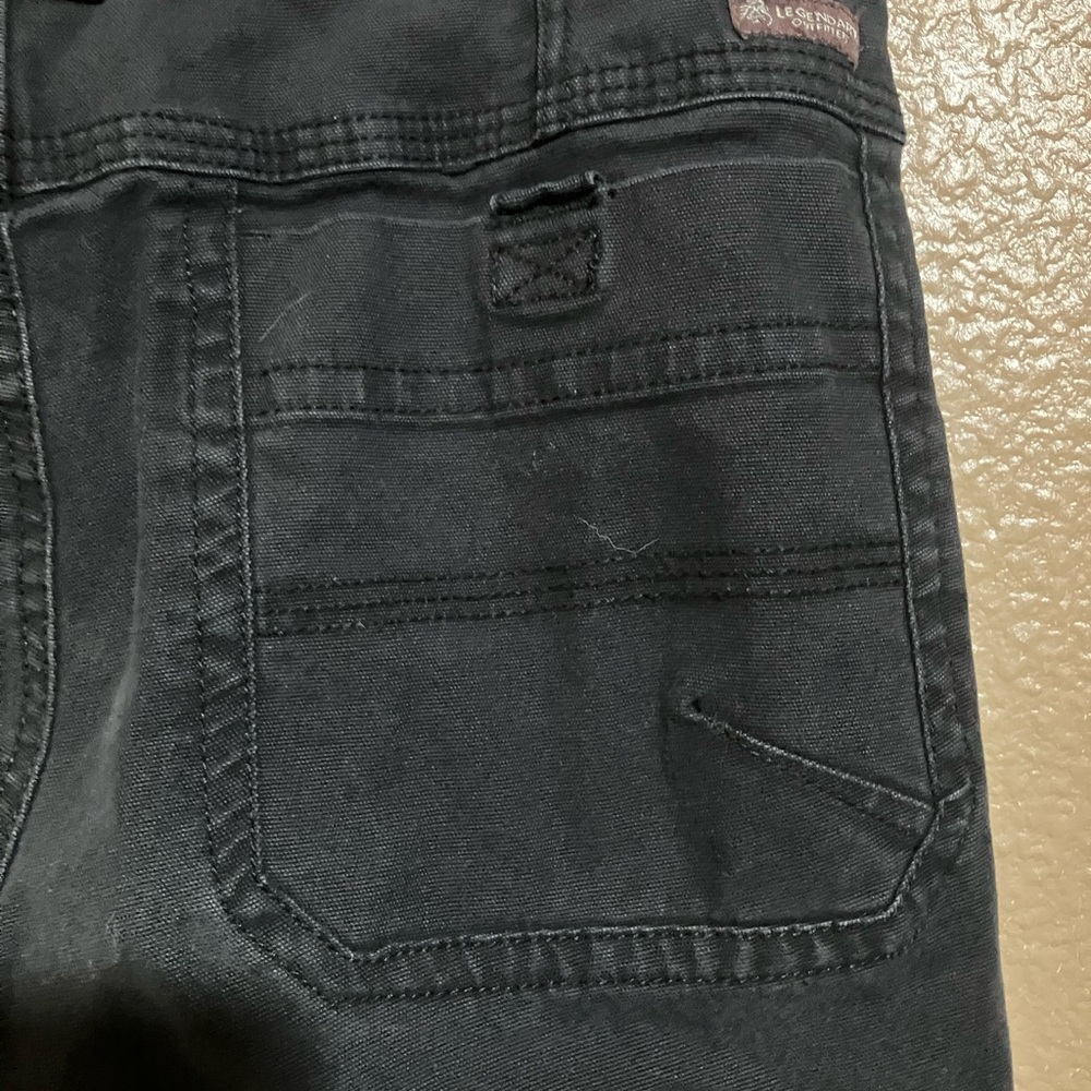 Men's Black Cargo Pants - Picture 3 of 6